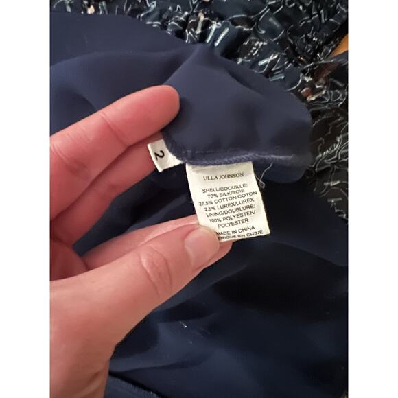 Ulla Johnson Maita Dress Dusk Blue Short Silk Cotton 2 - Picture 3 of 3